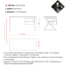 Стол офисный Kobor W-160/80 black/chicago