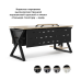 Стол офисный Kobor W-120/80 black/natural