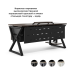 Стол офисный Kobor W-180/60 black/charlston
