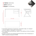 Стол офисный Kobor W-120/60 graphite/chicago