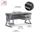Стол офисный Kobor W-80/80 graphite/chicago Стол офисный Kobor W-80/80 graphite/chicago