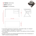 Стол офисный Kobor W-180/80 graphite/natural