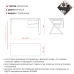 Стол офисный Kobor W-80/80 graphite/charlston