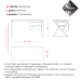 Стол офисный Kobor W-100/70 aluminum/premium