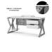 Стол офисный Kobor W-120/70 aluminum/premium