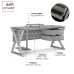 Стол офисный Kobor W-80/60 aluminum/chicago Стол офисный Kobor W-80/60 aluminum/chicago