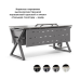 Стол офисный Kobor W-80/80 aluminum/chicago