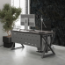 Стол офисный Kobor W-80/80 aluminum/chicago
