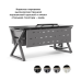 Стол офисный Kobor W-80/80 aluminum/wood Стол офисный Kobor W-80/80 aluminum/wood