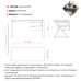 Стол офисный Kobor W-140/60 aluminum/natural Стол офисный Kobor W-140/60 aluminum/natural