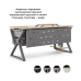 Стол офисный Kobor W-80/70 aluminum/natural