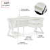 Стол офисный Kobor W-80/60 white/premium