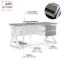 Стол офисный Kobor W-100/70 white/chicago