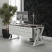 Стол офисный Kobor W-80/80 white/chicago
