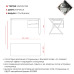 Стол офисный Kobor W-80/80 white/wood