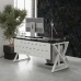 Стол офисный Kobor W-80/80 white/wood