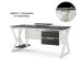 Стол офисный Kobor W-120/80 white/wood