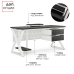 Стол офисный Kobor W-180/80 white/wood Стол офисный Kobor W-180/80 white/wood