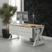 Стол офисный Kobor W-180/80 white/natural