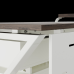 Стол офисный Kobor W-80/80 white/charlston
