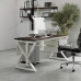 Стол офисный Kobor W-80/80 white/charlston