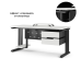 Стол офисный Kobor L1-180/60 black/premium Стол офисный Kobor L1-180/60 black/premium