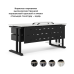 Стол офисный Kobor L1-160/80 black/premium