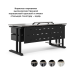 Стол офисный Kobor L1-140/60 black/chicago Стол офисный Kobor L1-140/60 black/chicago
