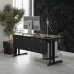 Стол офисный Kobor L1-140/60 black/chicago Стол офисный Kobor L1-140/60 black/chicago