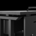 Стол офисный Kobor L1-80/60 black/wood