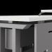 Стол офисный Kobor L1-140/60 aluminum/premium