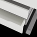 Стол офисный Kobor L1-120/80 aluminum/premium Стол офисный Kobor L1-120/80 aluminum/premium