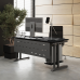 Стол офисный Kobor L1-140/60 aluminum/wood