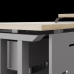 Стол офисный Kobor L1-100/70 aluminum/natural Стол офисный Kobor L1-100/70 aluminum/natural