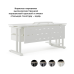 Стол офисный Kobor L1-140/60 white/premium Стол офисный Kobor L1-140/60 white/premium