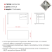 Стол офисный Kobor L1-160/60 white/premium