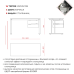 Стол офисный Kobor L1-160/60 white/chicago Стол офисный Kobor L1-160/60 white/chicago