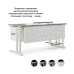 Стол офисный Kobor L1-120/80 white/chicago Стол офисный Kobor L1-120/80 white/chicago