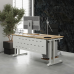 Стол офисный Kobor L1-160/70 white/natural