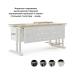 Стол офисный Kobor L1-100/80 white/natural Стол офисный Kobor L1-100/80 white/natural