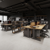 Стол офисный Kobor L2-160/80 black/chicago