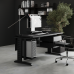 Стол офисный Kobor L2-160/60 black/wood