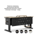 Стол офисный Kobor L2-100/60 black/natural Стол офисный Kobor L2-100/60 black/natural