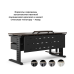 Стол офисный Kobor L2-100/60 black/charlston Стол офисный Kobor L2-100/60 black/charlston