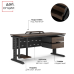 Стол офисный Kobor L2-180/80 black/charlston Стол офисный Kobor L2-180/80 black/charlston