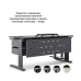 Стол офисный Kobor L2-80/70 graphite/wood