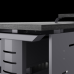 Стол офисный Kobor L2-160/70 graphite/wood