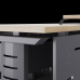 Стол офисный Kobor L2-180/80 graphite/natural