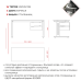 Стол офисный Kobor L2-80/60 aluminum/premium