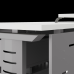 Стол офисный Kobor L2-80/60 aluminum/premium